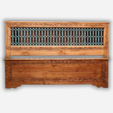 IRON HAND CARVED BED